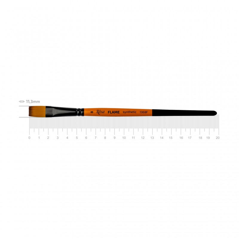 Синтетика плоска, FLAME 1368F,  к.р. пензель ROSA