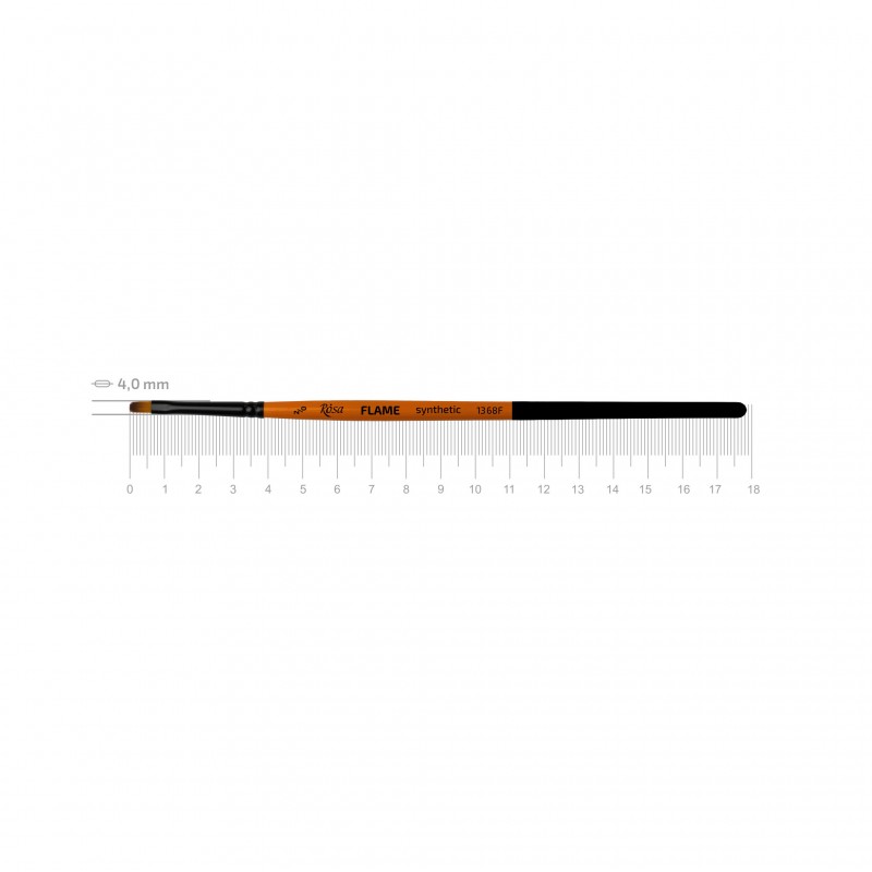 Синтетика плоска, FLAME 1368F,  к.р. пензель ROSA