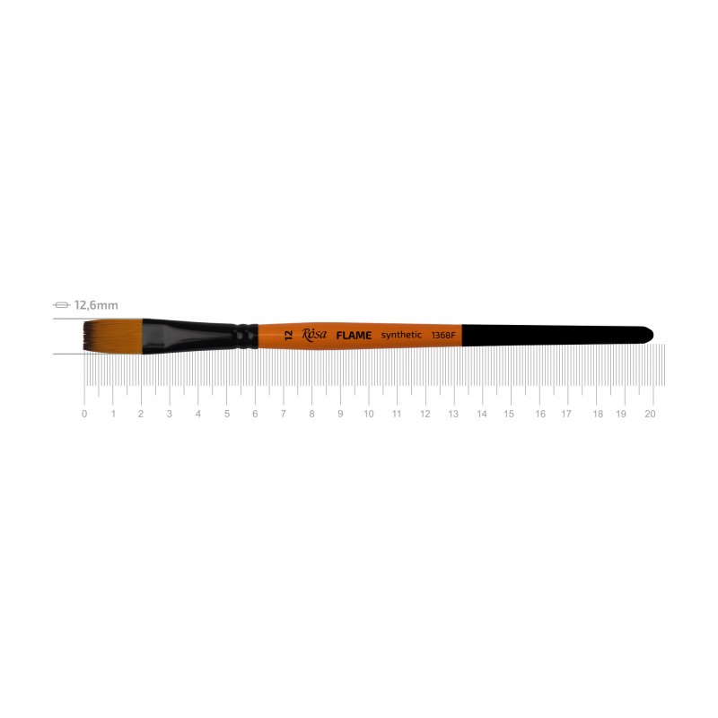 Синтетика плоска, FLAME 1368F,  к.р. пензель ROSA