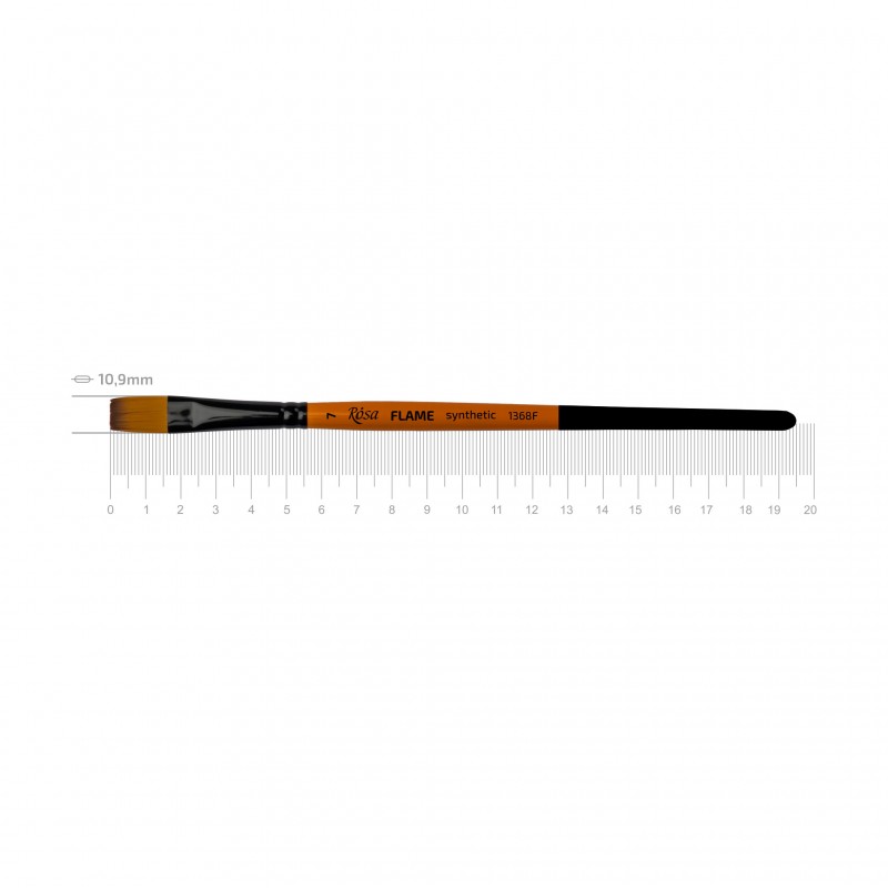 Синтетика плоска, FLAME 1368F,  к.р. пензель ROSA