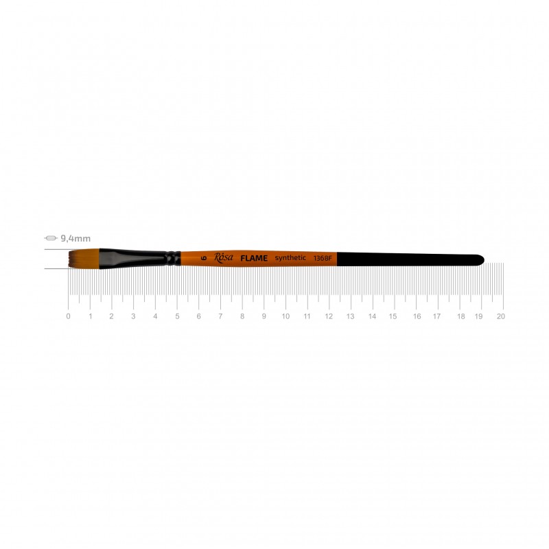 Синтетика плоска, FLAME 1368F,  к.р. пензель ROSA
