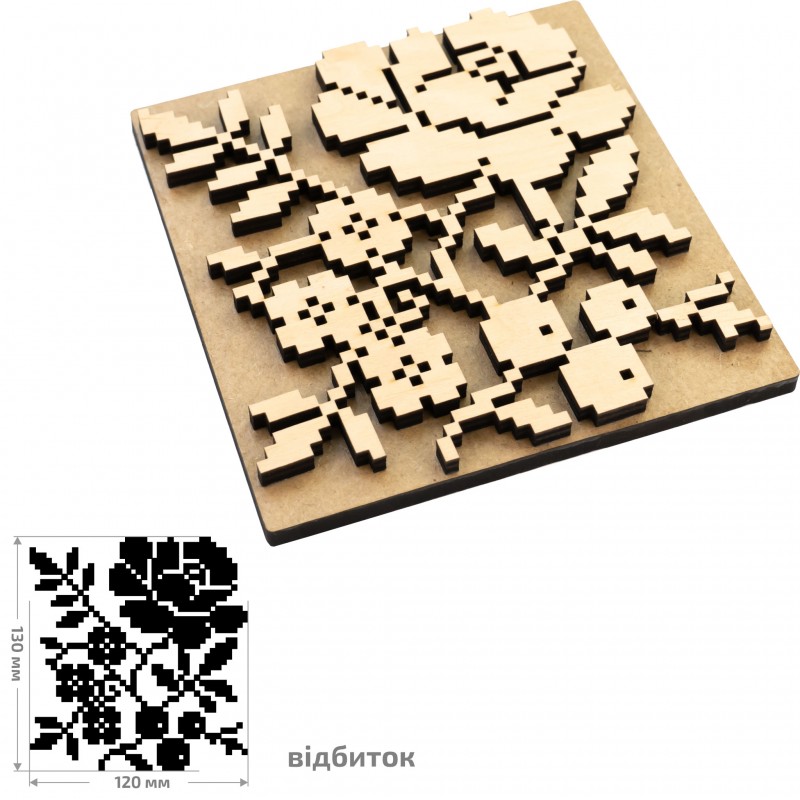 Stamps for block printing ROSA TALENT