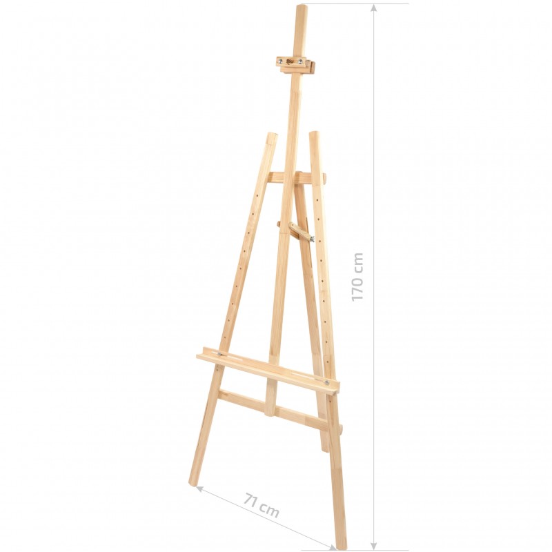 Studio easel №41, Lyra, pine, 71х80х170сm ROSA Studio