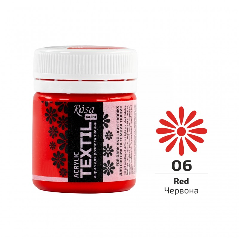Acrylic paint for textil 20ml ROSA TALENT