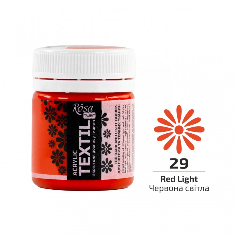 Acrylic paint for textil 20ml ROSA TALENT