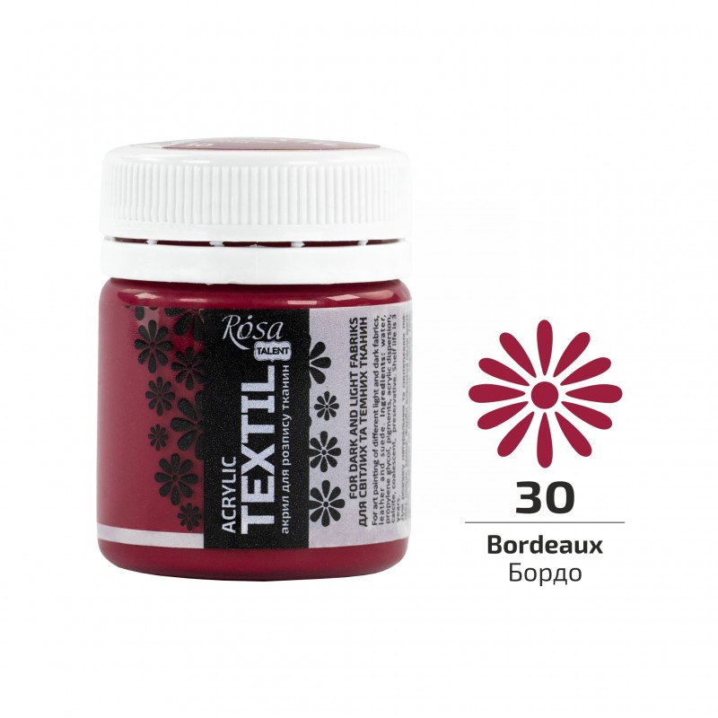 Acrylic paint for textil 20ml ROSA TALENT