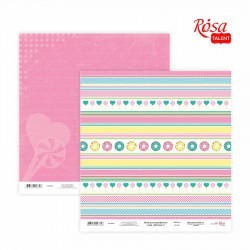 Scrap paper „Cake delicious“ 30,48x30,48см, 200г / м2 ТМ ROSA TALENT