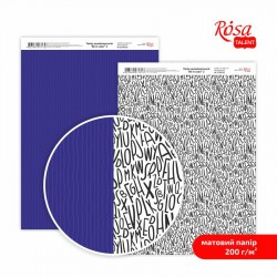 Paper for the card double-sided „Be in color“ Matt 21х29,7cm 200g/m2 ROSA TALENT