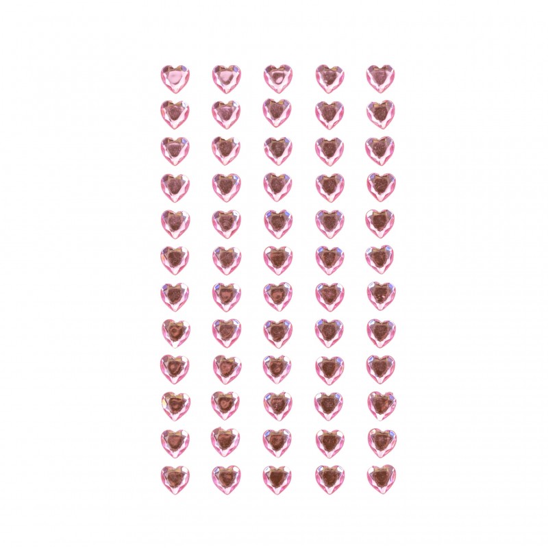 Rhinestones self-adhesive, Heart, 8mm,  ROSA Talent