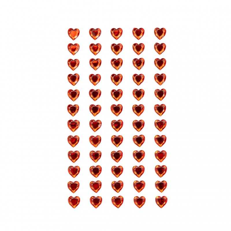 Rhinestones self-adhesive, Heart, 8mm,  ROSA Talent