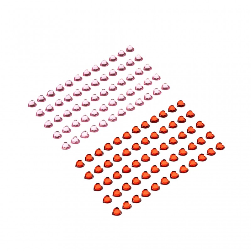 Rhinestones self-adhesive, Heart, 8mm,  ROSA Talent