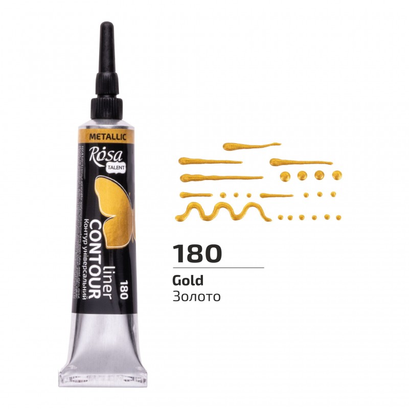 Contour liner Universal, metallic, 20 ml, ROSA Talent