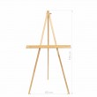 Tripod easel №125, pine, 60х75х125сm ROSA Studio