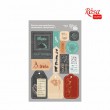 Висічки самокл. для скрапу „Recipe book“, картон, 12,8х20см, ROSA TALENT