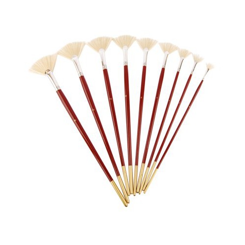 Bristle Fan Brushes, 6007, Long Handle, KOLOS by ROSA