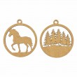 Set of blanks “Horseshoe”, 8.5×9 cm, 3 pcs, HDF, ROSA TALENT