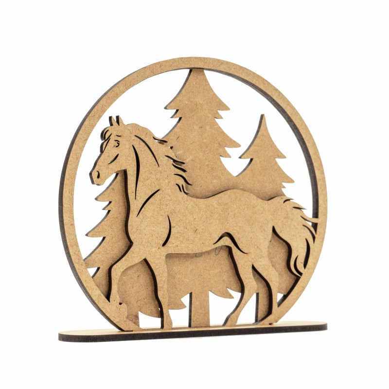 Set of blanks “Horseshoe”, 8.5×9 cm, 3 pcs, HDF, ROSA TALENT