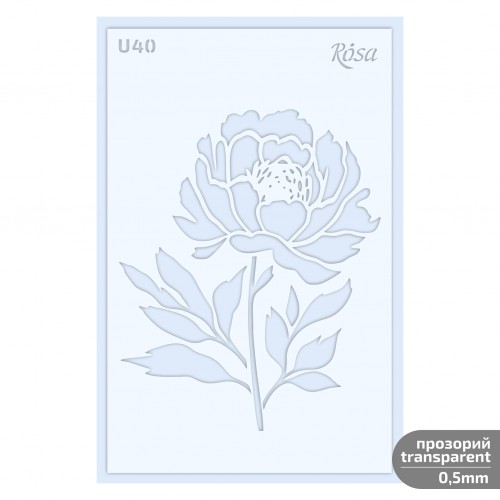 Plastic Reusable Stencil „Love“ 13x20 cm ROSA TALENT