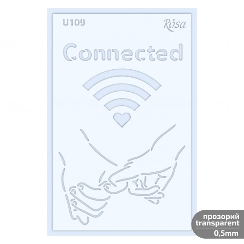 Plastic Reusable Stencil „Love“ 13x20 cm ROSA TALENT
