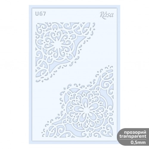 Plastic Reusable Stencil „Love“ 13x20 cm ROSA TALENT