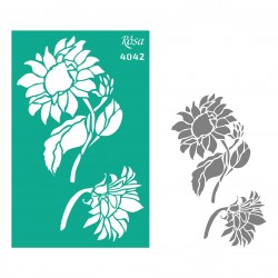 Adhesive Stencil 13x20 cm ROSA TALENT