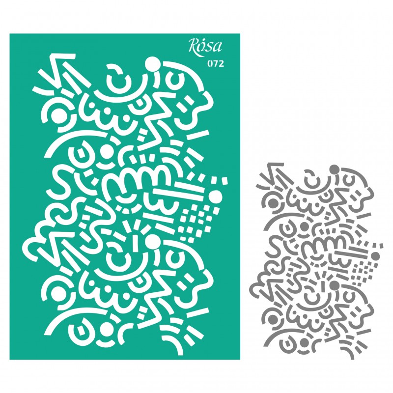 Adhesive Stencil „Floristics“ А4 ROSA TALENT