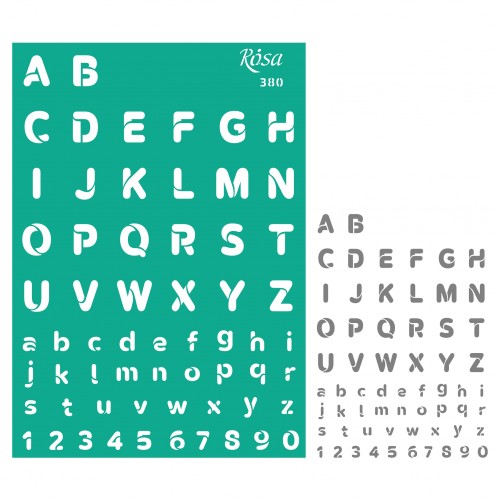 Adhesive Stencil „Tags. Frames“ 13x20 cm ROSA TALENT