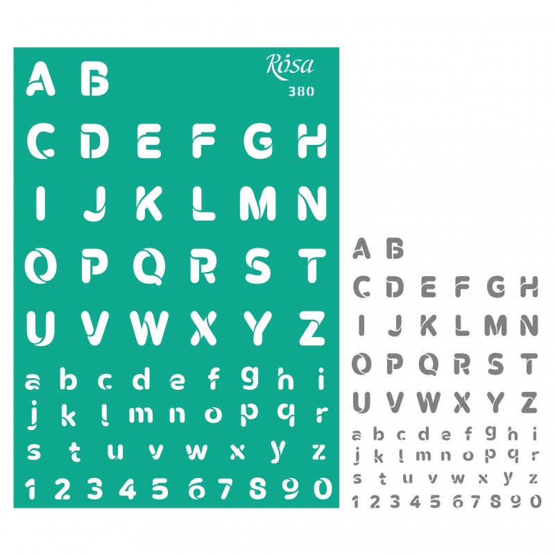 Adhesive Stencil „Tags. Frames“ 13x20 cm ROSA TALENT