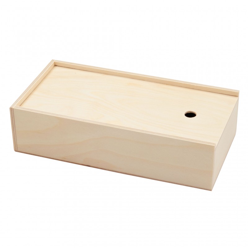 Gouache wooden pencil case