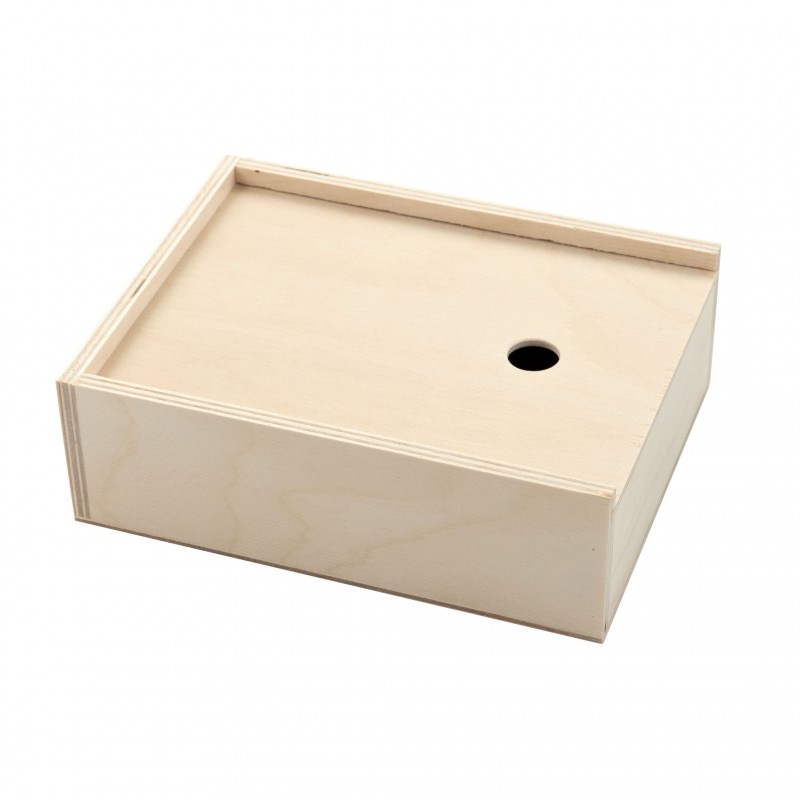 Gouache wooden pencil case