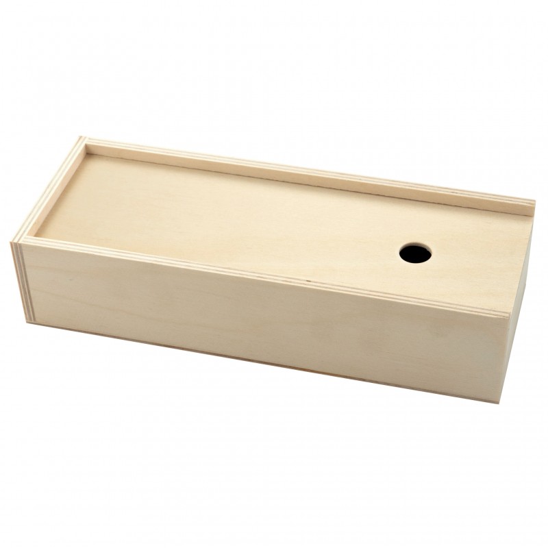 Gouache wooden pencil case