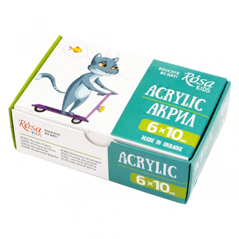 Set of gouache paints Cats 20 ml ROSA Kids