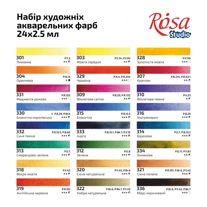 Watercolour sets PLEIN AIR ROSA Studio