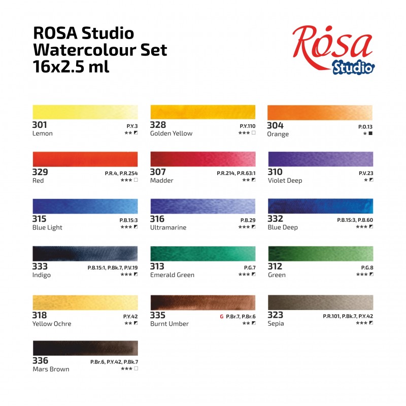 Watercolour sets PLEIN AIR ROSA Studio