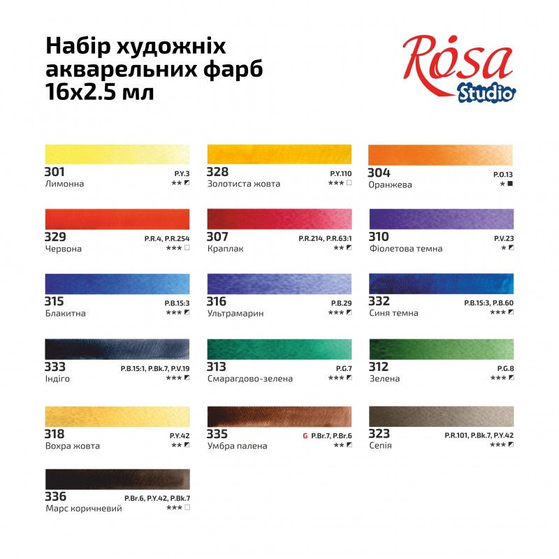 Watercolour sets PLEIN AIR ROSA Studio