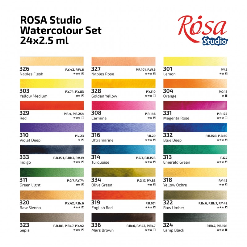 Watercolour sets PLEIN AIR ROSA Studio