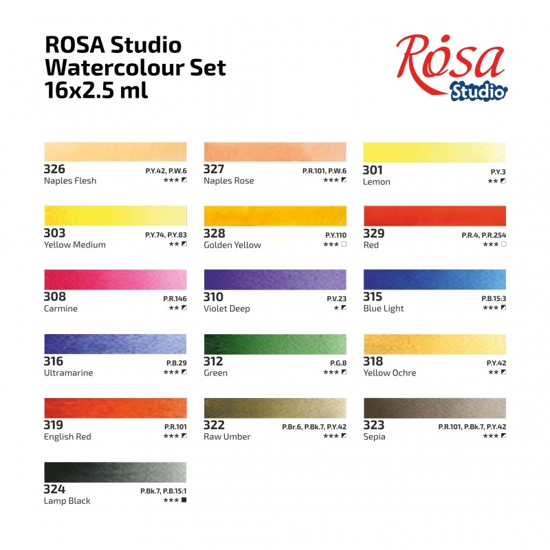 Watercolour sets PLEIN AIR ROSA Studio