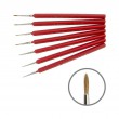 Kolinsky Round Brush, Nail art 3009L Short Handle, KOLOS by ROSA