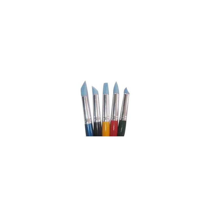 Set of brushes 9027-5 Rubber, for pastel 5pc. KOLOS by ROSA