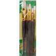 Set of brushes 7068, Synthetic Round/Flat/Angular/Oval, 2/2/2pc. KOLOS by ROSA