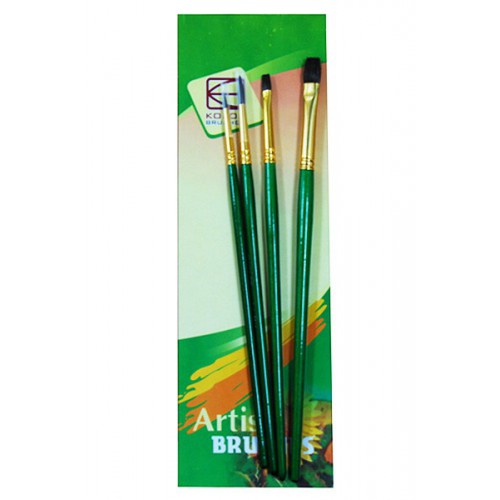 Set of brushes 7065, Pony Round/Flat, 2/2pc. KOLOS by ROSA