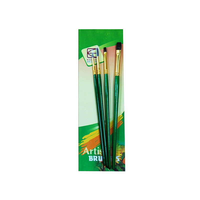 Set of brushes 7065, Pony Round/Flat, 2/2pc. KOLOS by ROSA