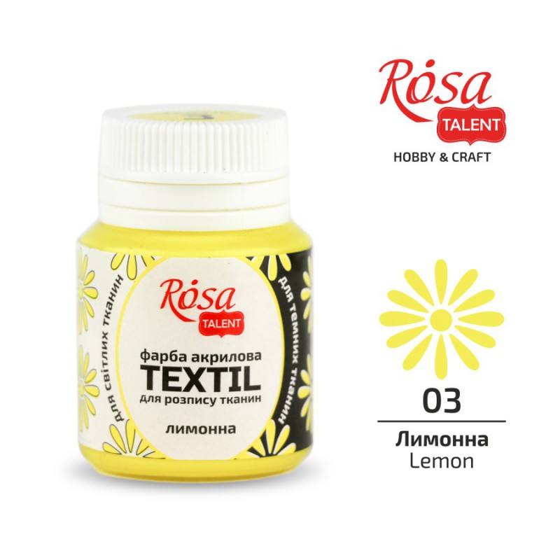Acrylic paint for textil 20ml ROSA TALENT