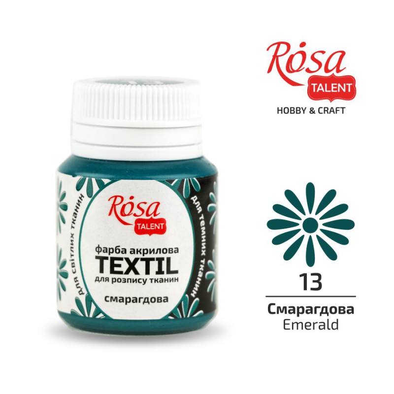 Acrylic paint for textil 20ml ROSA TALENT