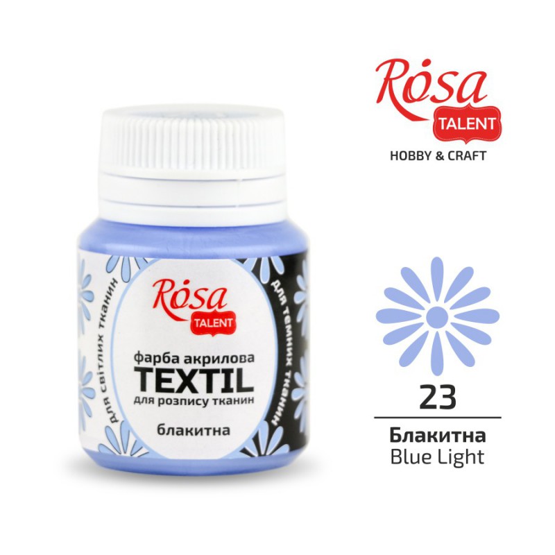 Acrylic paint for textil 20ml ROSA TALENT