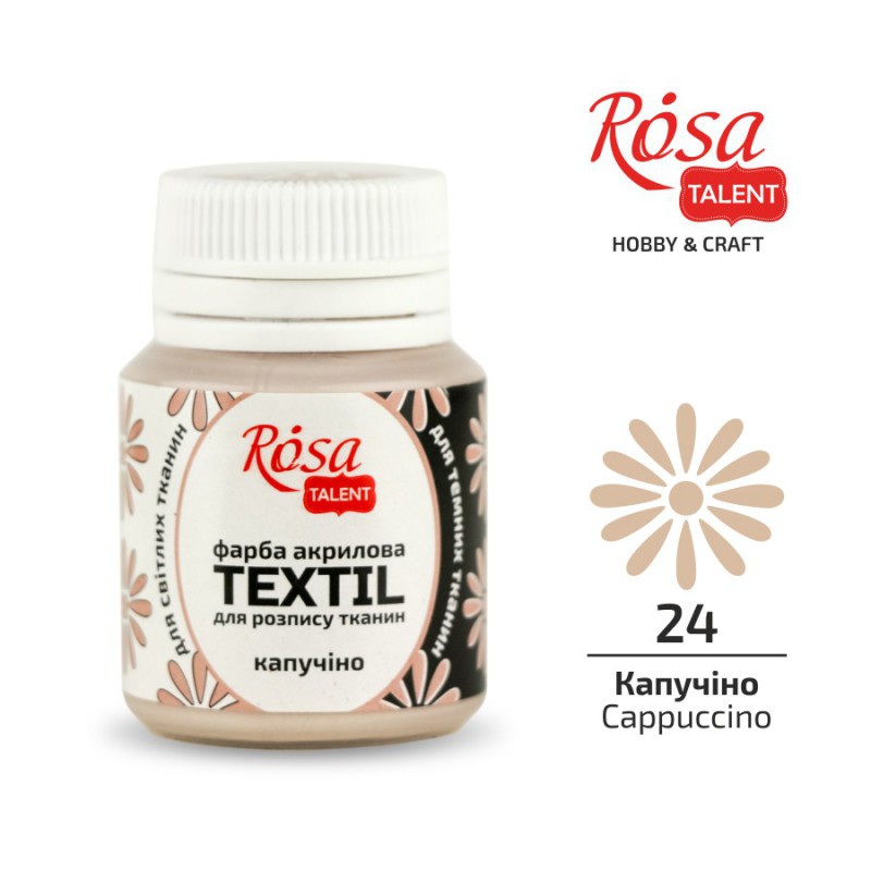 Acrylic paint for textil 20ml ROSA TALENT