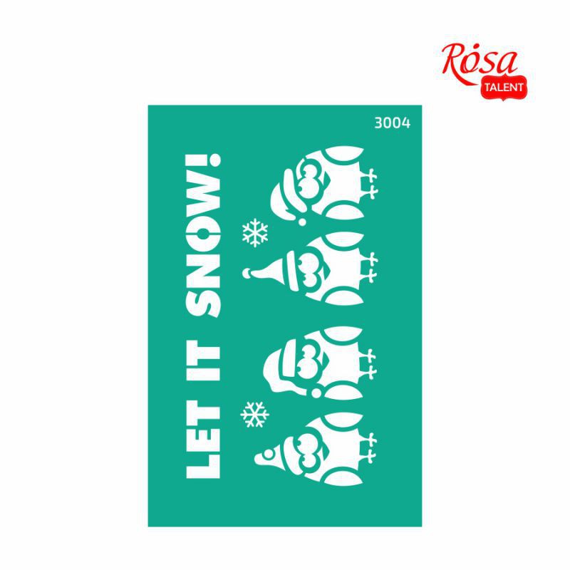 Adhesive Stencil 13x20 cm ROSA TALENT