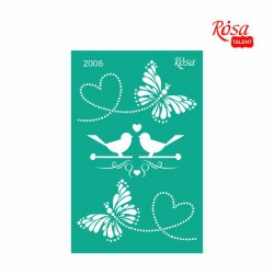 Adhesive Stencil 13x20 cm ROSA TALENT