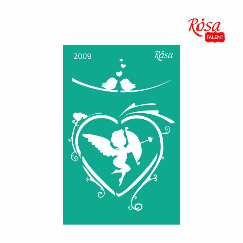 Adhesive Stencil 13x20 cm ROSA TALENT