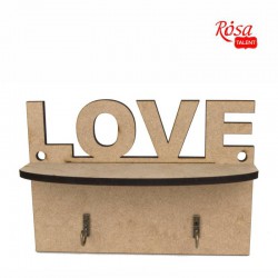 Bases for decoratoin Shelf for keys MDF ROSA Talent